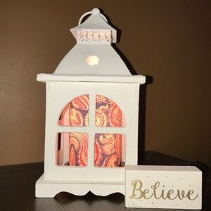 Pink zebra country pattern accent shade